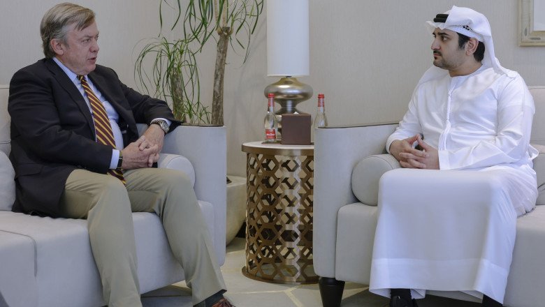 Maktoum bin Mohammed meets with President of Arizona State University