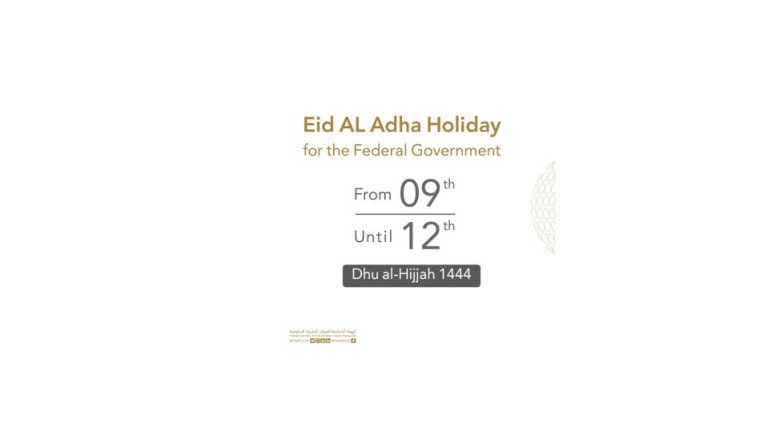 UAE. Eid al-Adha2023 holiday in the federal government