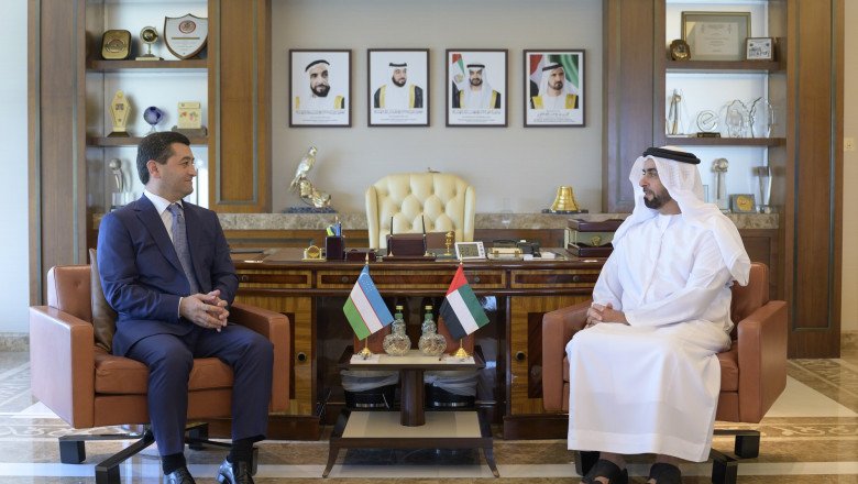 Saif bin Zayed meets with Uzbekistan's Minister of Foreign Affairs