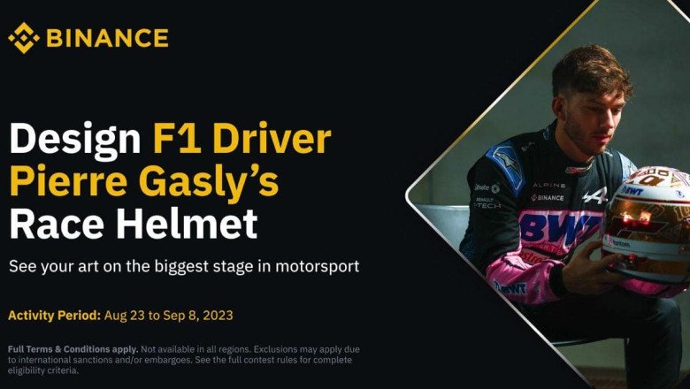 Binance Announces Helmet Design Contest in Partnership with Alpine F1 Driver Pierre Gasly