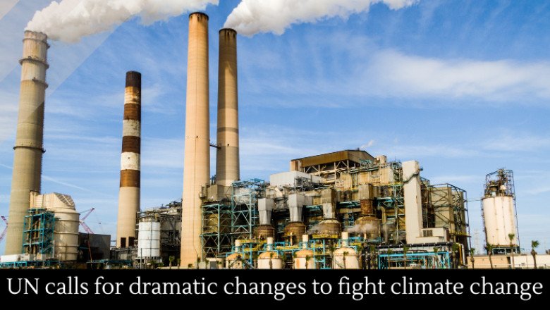 UN calls for dramatic changes to fight climate change