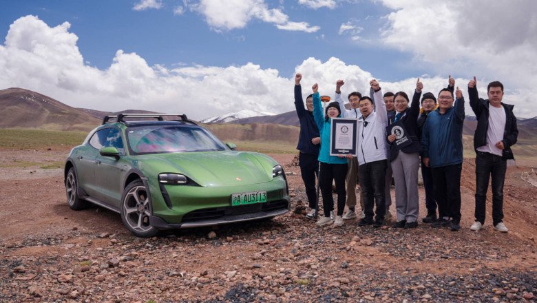 Porsche Taycan Cross Turismo Sets EV World Record: Climbs 18,287 Feet In China
