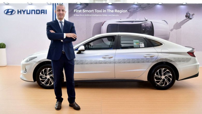 Hyundai Sonata Smart Taxi Unveiled In The UAE: Equipped With AI Crash Avoidance Systems