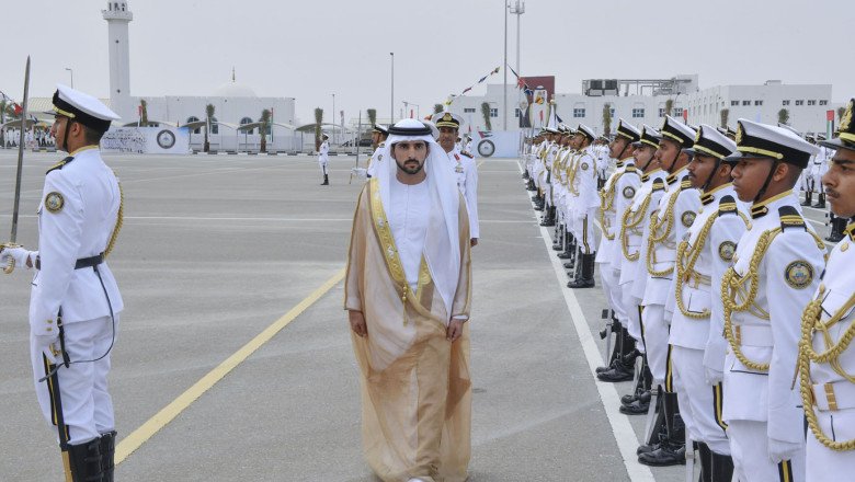 Sheikh Hamdan at Rashid Bin Saeed Al Maktoum Naval College Graduation