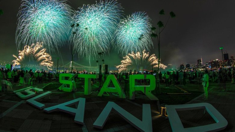 Japan Dazzles with Star Island’s Futuristic Fireworks