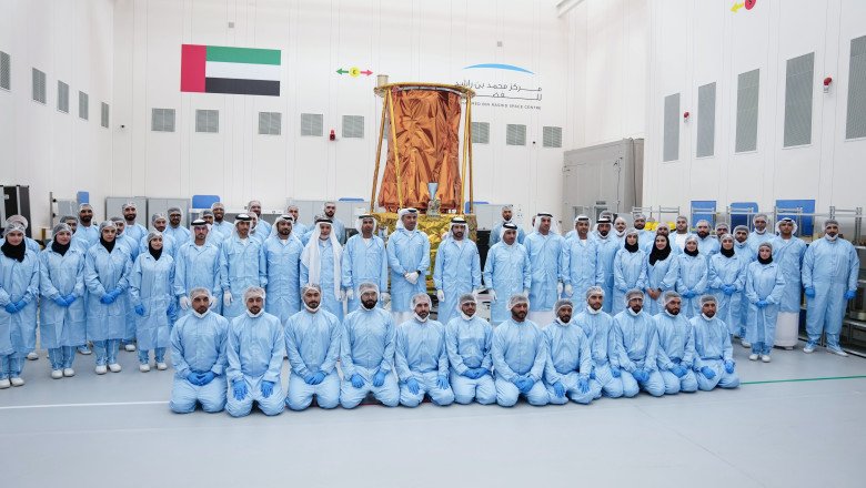 Mohammed Bin Rashid Meets With MBRSC Team, Reviews Preparations For MBZ-SAT Launch