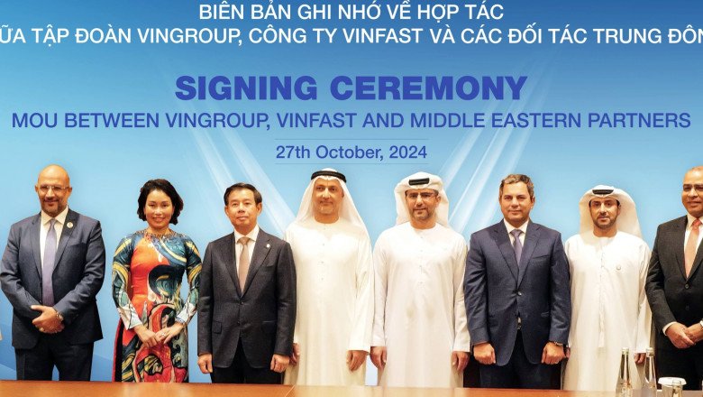 Vingroup, VinFast sign strategic partnerships with four major partners in the Middle East