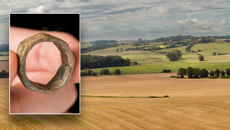 Rare eight-sided ancient Roman ring discovered in UK drainage ditch after 1,600 years