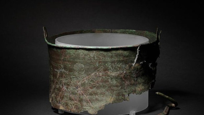 1,500-year-old bucket with human bones found inside was cremation burial vessel, archaeologists say