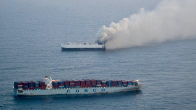 Salvage crew headed to site of cargo ship fire in waters off Alaska’s Aleutian island chain