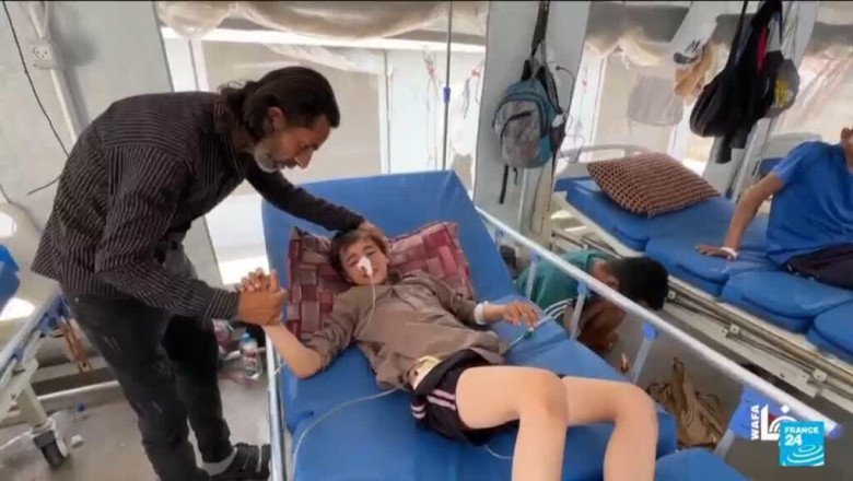Children shot and wounded at aid distribution centre in Gaza