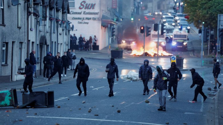 'Racially motivated' attacks spark second night of unrest in Northern Irish town