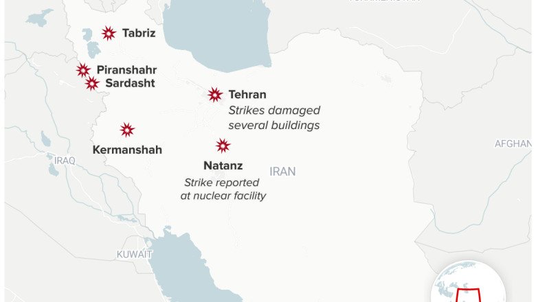 Maps show where Israel attacked Iran, sites of Iranian nuclear program