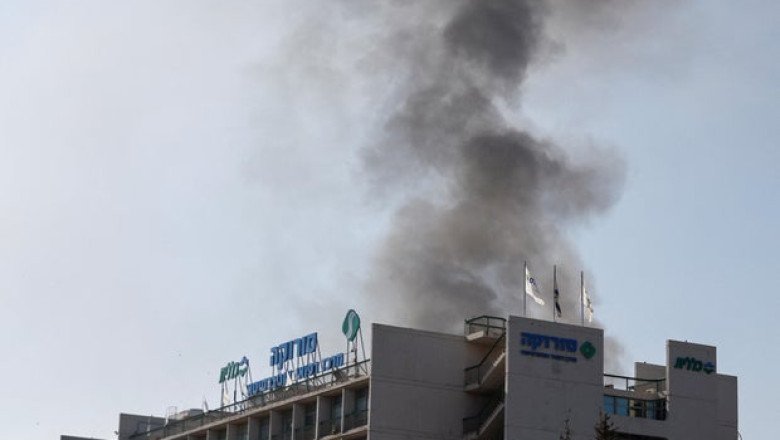 Israeli hospital hit by Iranian missile as Israel attacks heavy water reactor in Iran