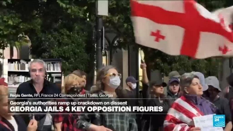 Georgia jails top opposition figures as authorities ramp up crackdown