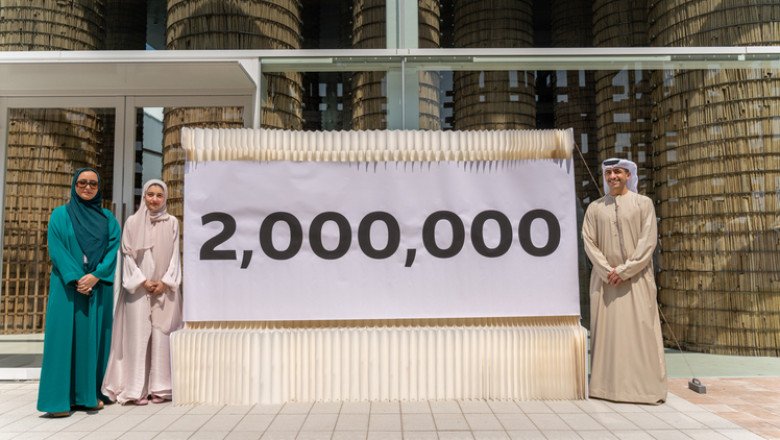 UAE PAVILION CELEBRATES TWO MILLION VISITORS WITH A CELEBRATION OF HOPE AND SHARED DREAMS