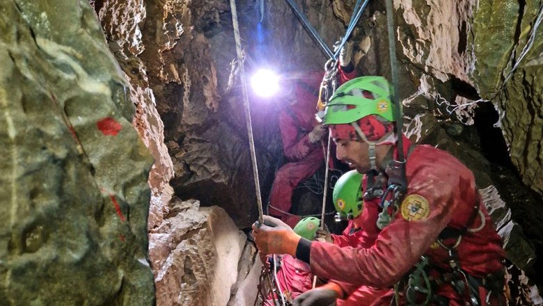Rescuers use explosives to free trapped and injured explorer from Italian cave