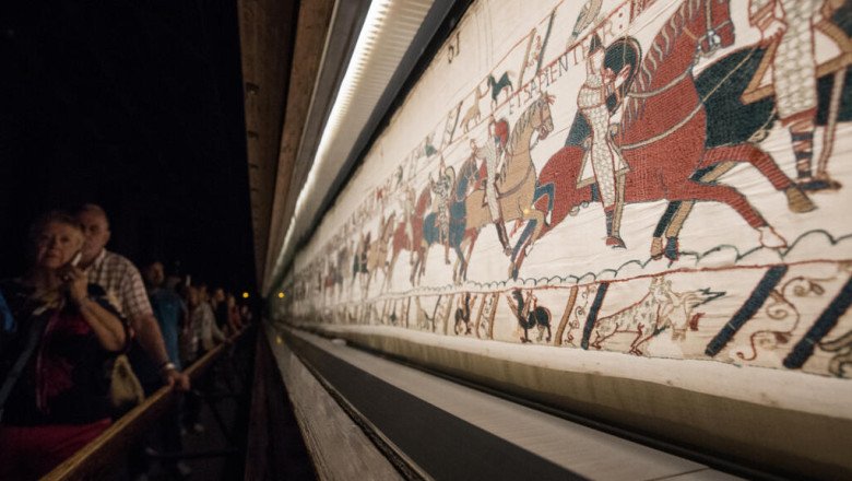Bayeux Tapestry not too fragile to loan to UK, French official says, quashing ‘heritage crime’ claim
