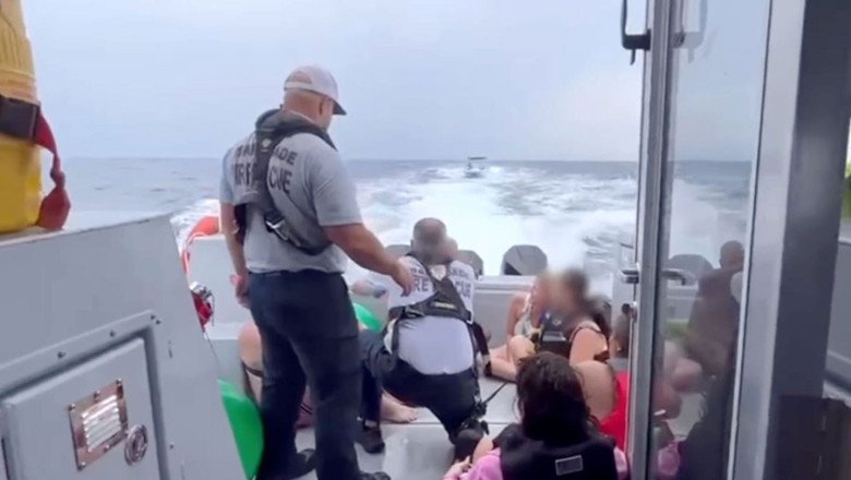 Eight passengers saved from sinking boat in rough waters off Miami-Dade