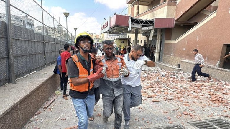 Israeli strike on Gaza’s Nasser Hospital kills at least 20 people, including 5 journalists, health officials say