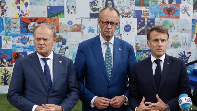 French, German and Polish leaders head to Moldova to denounce Russian 'interference' ahead of vote