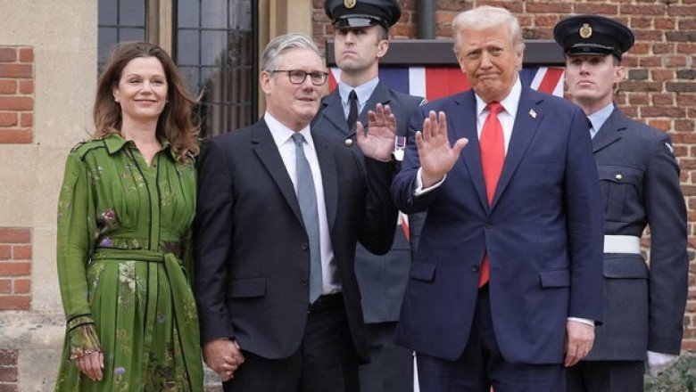 Trump’s U.K. visit turns from royalty to politics, as Brits focus on trade, Gaza and Ukraine