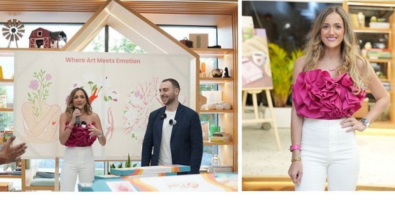 With the Presence of Celebrities and Media Figures, and in Partnership with uPaint Lynn Al-Laz Launches Her New Paint by Numbers Collection in Dubai