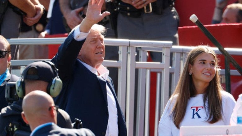 Trump attends Ryder Cup to boost U.S. team on first day of matches with Europe