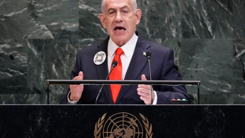 Netanyahu says Israel “must finish the job” against Hamas in Gaza, as U.N. speech prompts walkout
